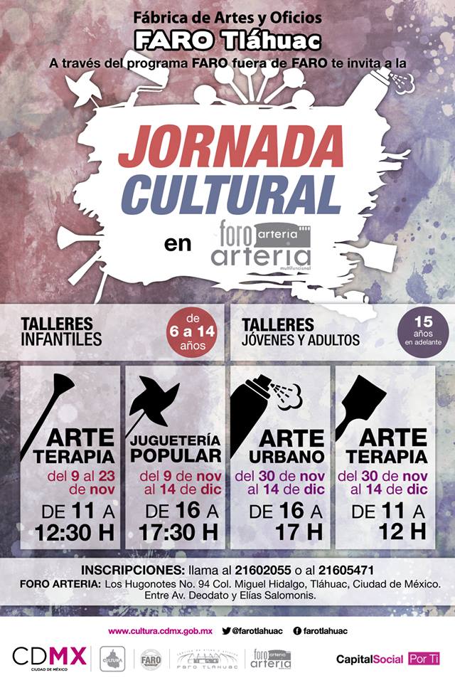 Talleres/Arte terapia/Juguetería Popular/Arte Urbano