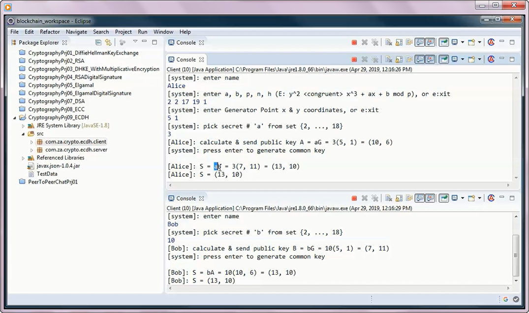 Prototype Project: Elliptic Curve Diffie–Hellman key exchange (ECDH) w ...
