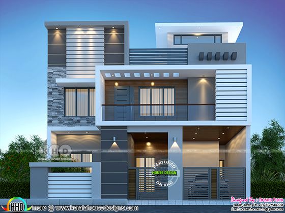 Modern 5 bedroom beautiful 3 storied house rendering