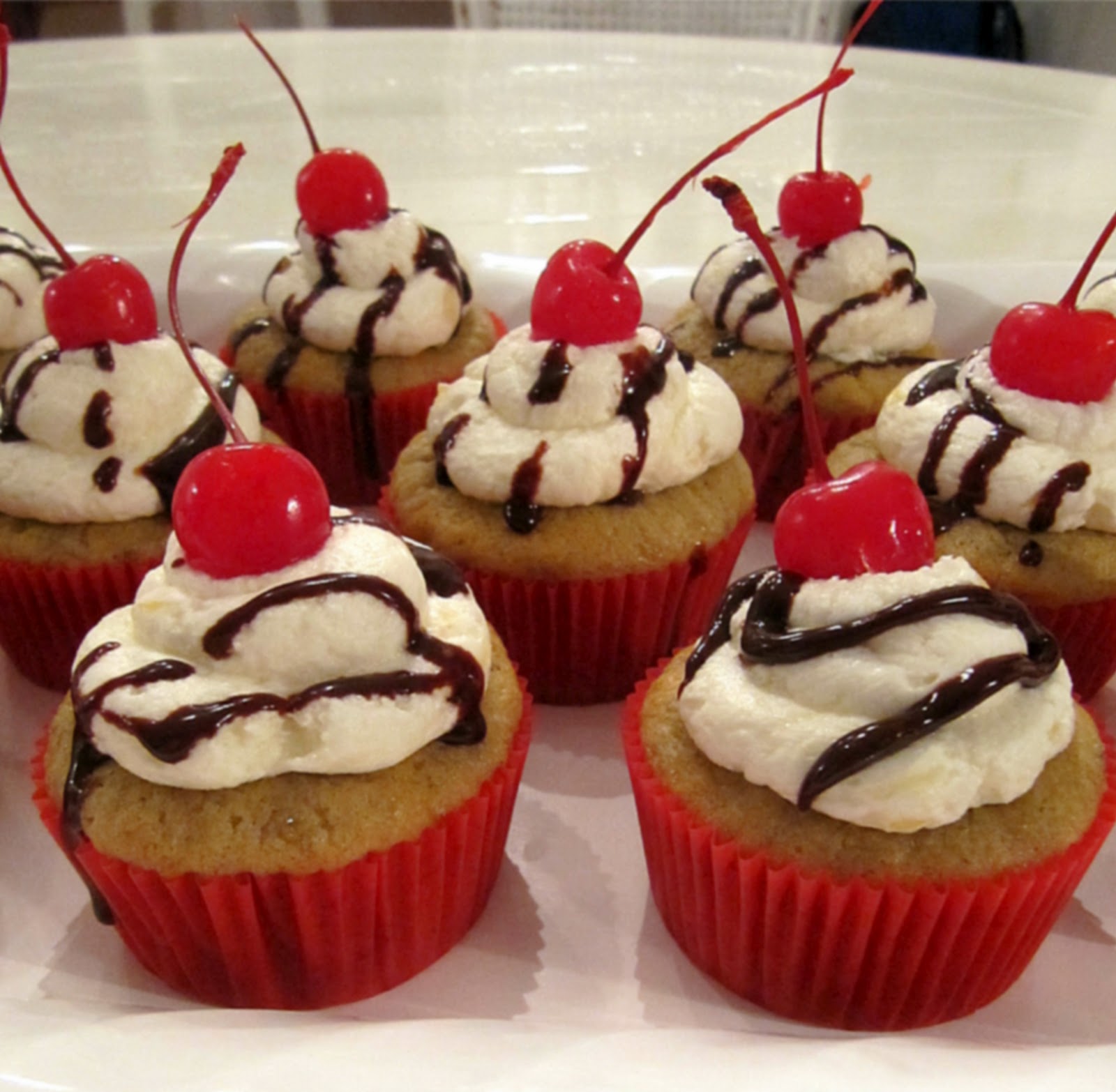 whitleigh cupcakes Banana Split Cupcakes