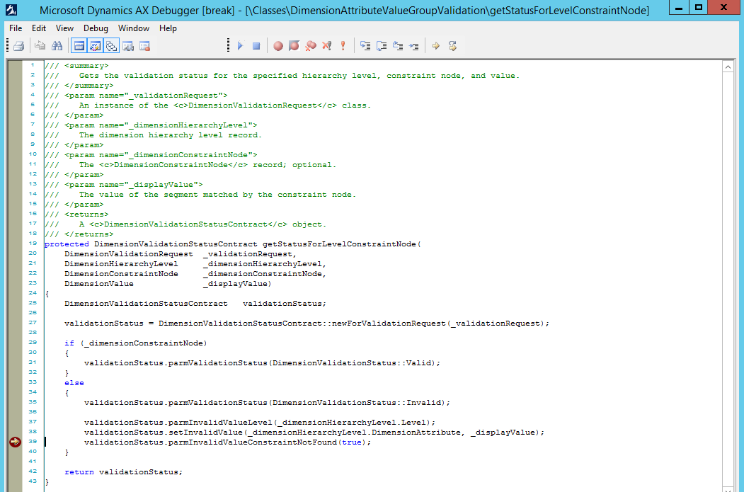 The Dynamics AX Experience: 2012 R3 Dimension Framework Stack Trace and ...