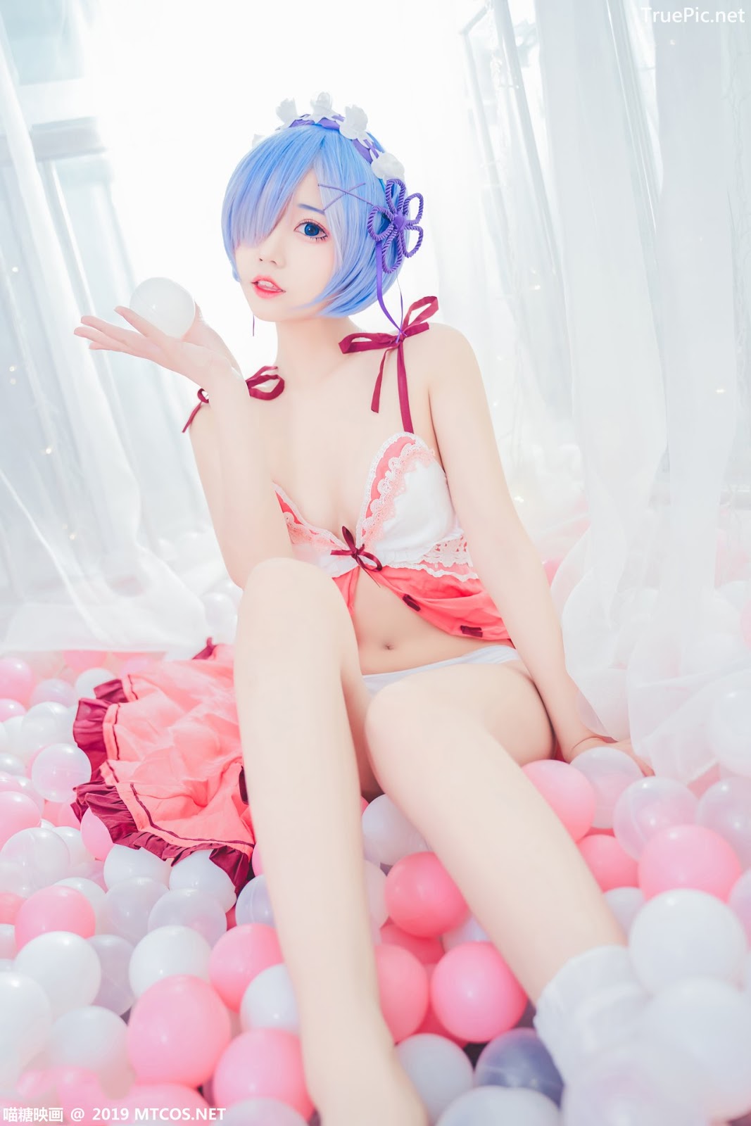 Image [MTCos] 喵糖映画 Vol.018 – Chinese Cute Model – Beautiful Rem Cosplay - TruePic.net - Picture-9
