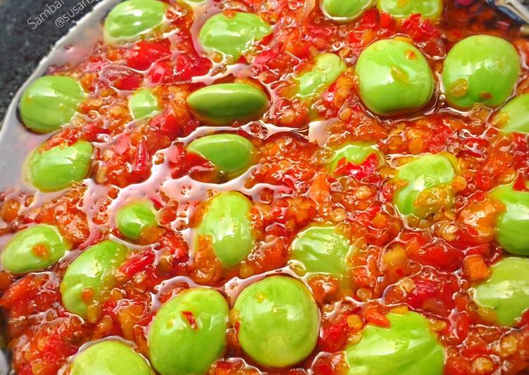 Resep Sambal Pete Nampol Pedasnya, Bikin Makan Makin Lahap - Modern.id