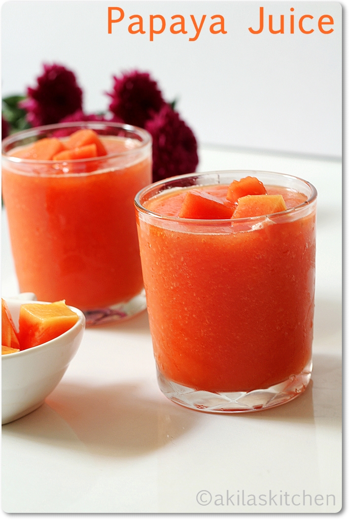 Papaya Juice Summer Special Drinks Learningtocook