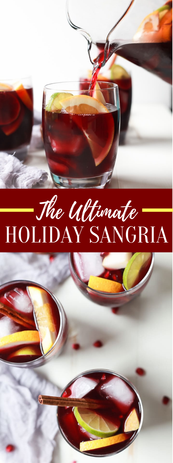 The Ultimate Holiday Sangria Recipe #drinks #cocktails