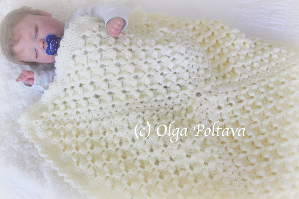 Lacy Crochet Square Baby Blanket Crochet Pattern