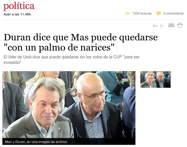 Medidas para medir sin medida Con un palmo de narices