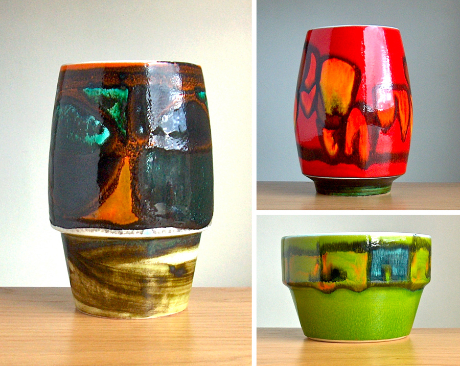 Potshots Poole Pottery Delphis vases. Not giving up.