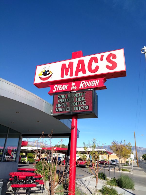 Steak fingers at Mac's Steak in the Rough in Albuquerque