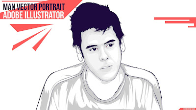 Man Portrait Vector Adobe Illustrator