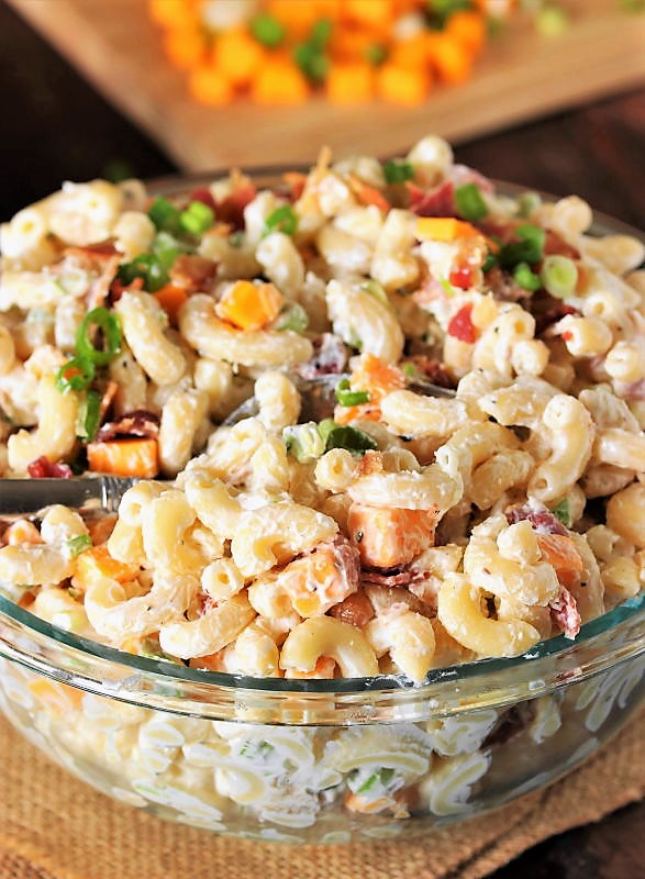 Loaded Baked Potato Macaroni Salad The Kitchen is My Playground