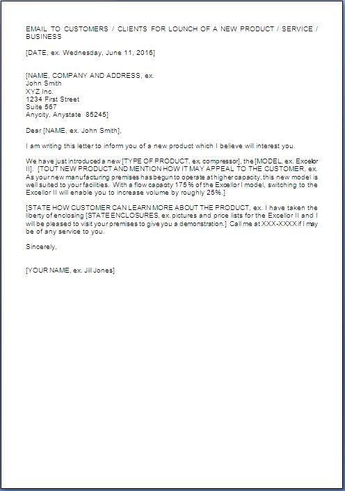 new-product-announcement-letter-format