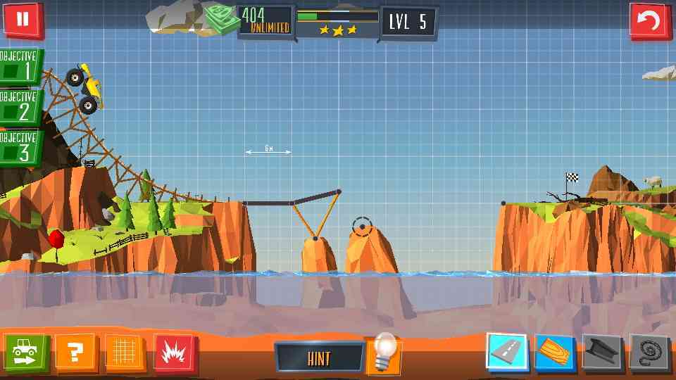 Build a Bridge Level 130 Solved, 3 Star Walk Through Gamers Amatir