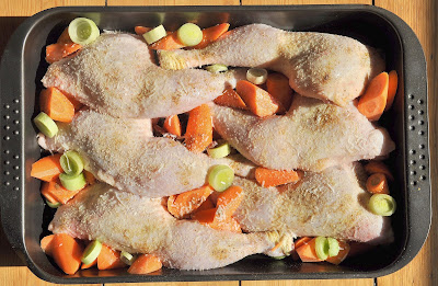 Huhn vom Blech