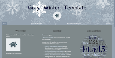 Gray Winter Template
