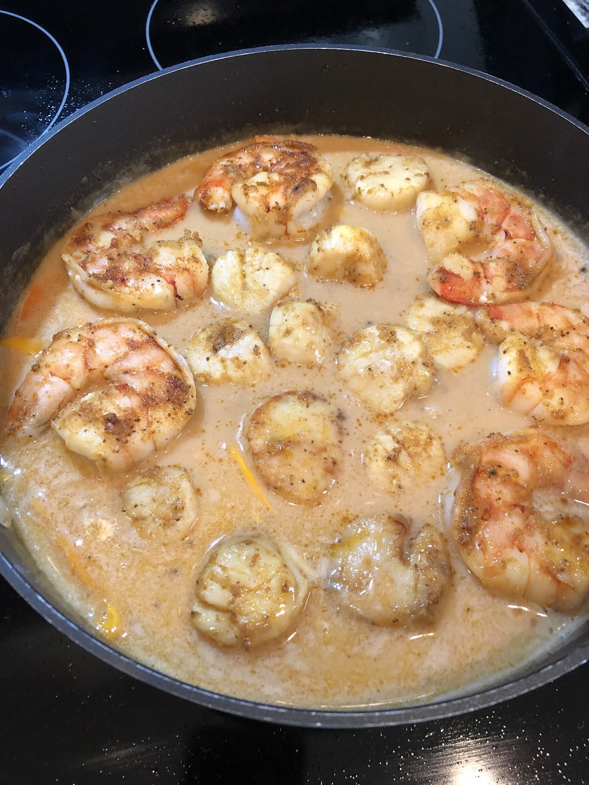 Shrimp & Scallops in Coconut Sauce