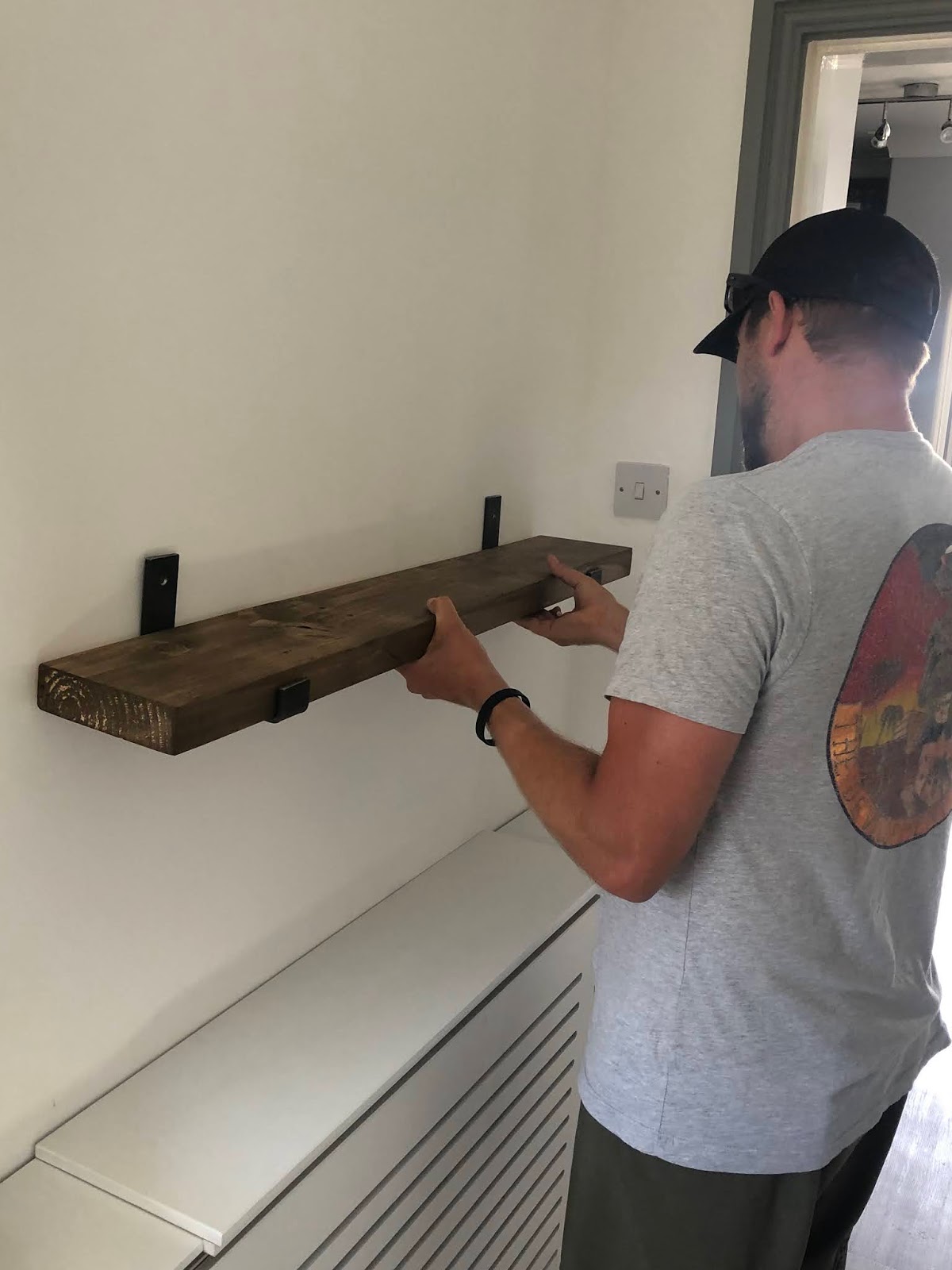 She's A Gentry DIY Rustic Scaffold Shelves