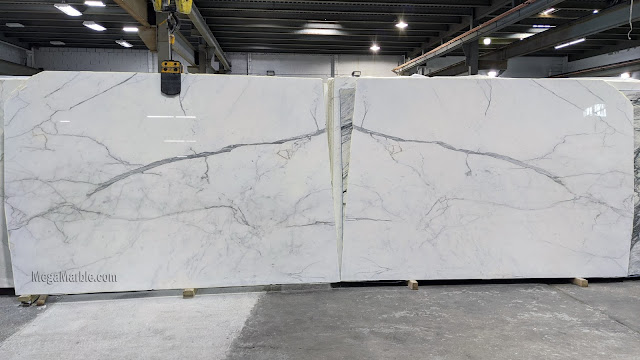 Statuario Classico Marble Slabs - Italiano Bookmatched