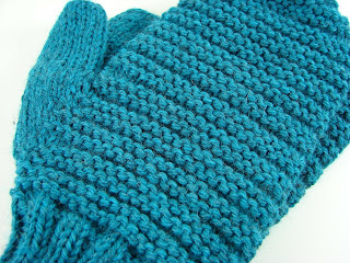 garter, stitch, mittens, ridge, ribbed, knit, knitting, pattern, yarn, blue, teal
