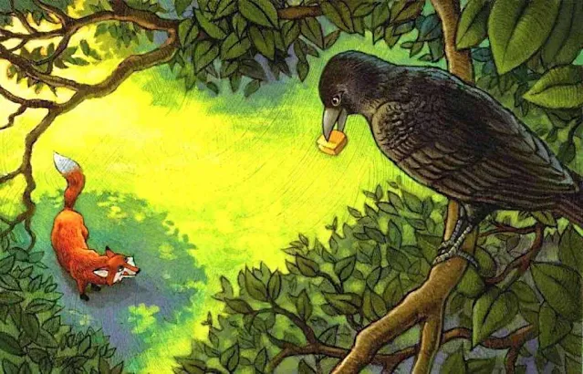 Der Rabe und der Fuchs – Fabel Phaedrus – Schmeichelei Der Rabe und der Fuchs – Fabel Phaedrus – Schmeichelei