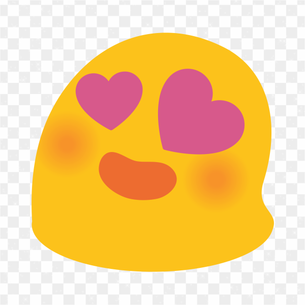Emoji enamorado png transparente