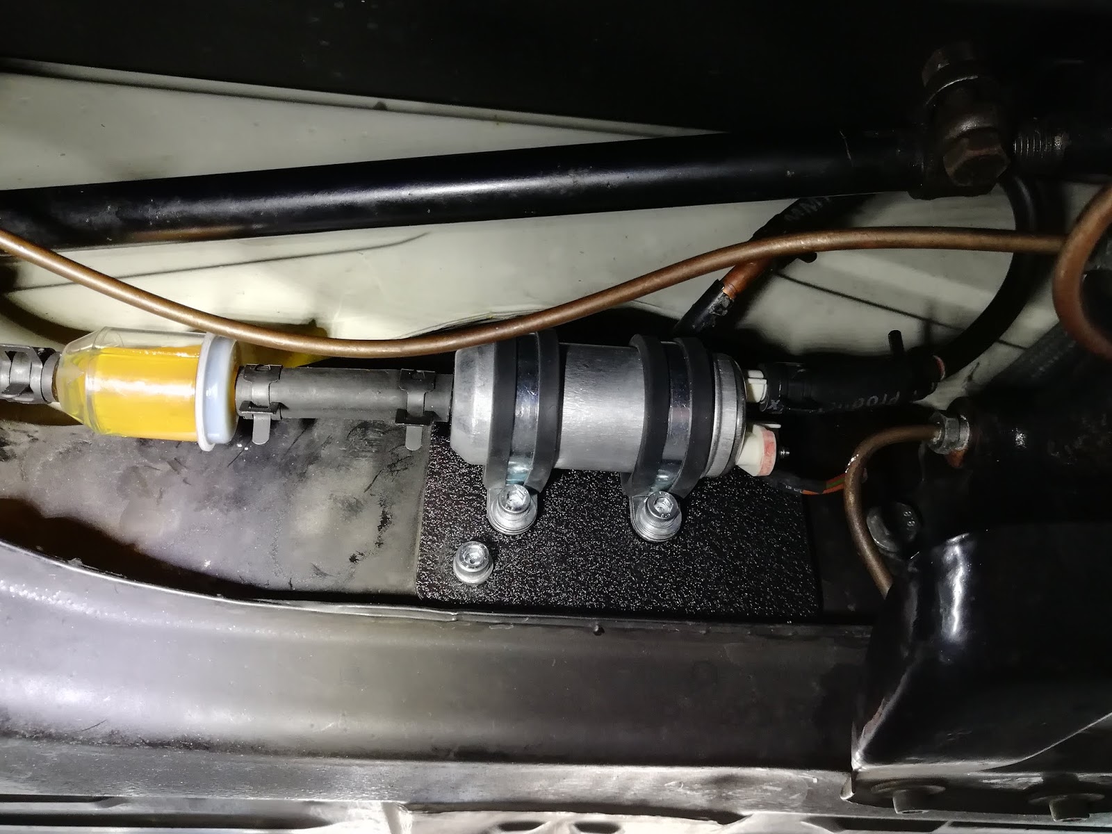 Volksback electric fuel pump installation finalized