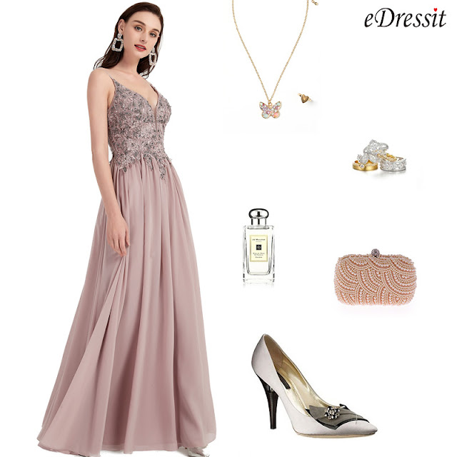 eDressit Sexy V-Cut Spaghetti Embroidery Party Evening Dress