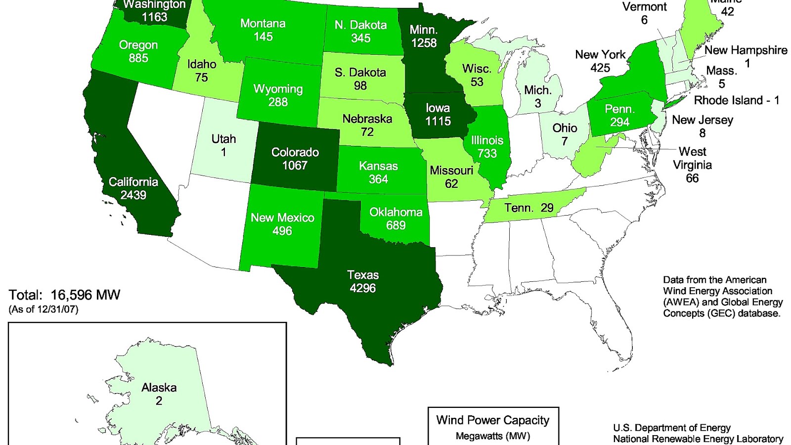 Wind Energy Map. США 2006 год. Us Department of Energy. Wind Power Station in USA Map. State energy