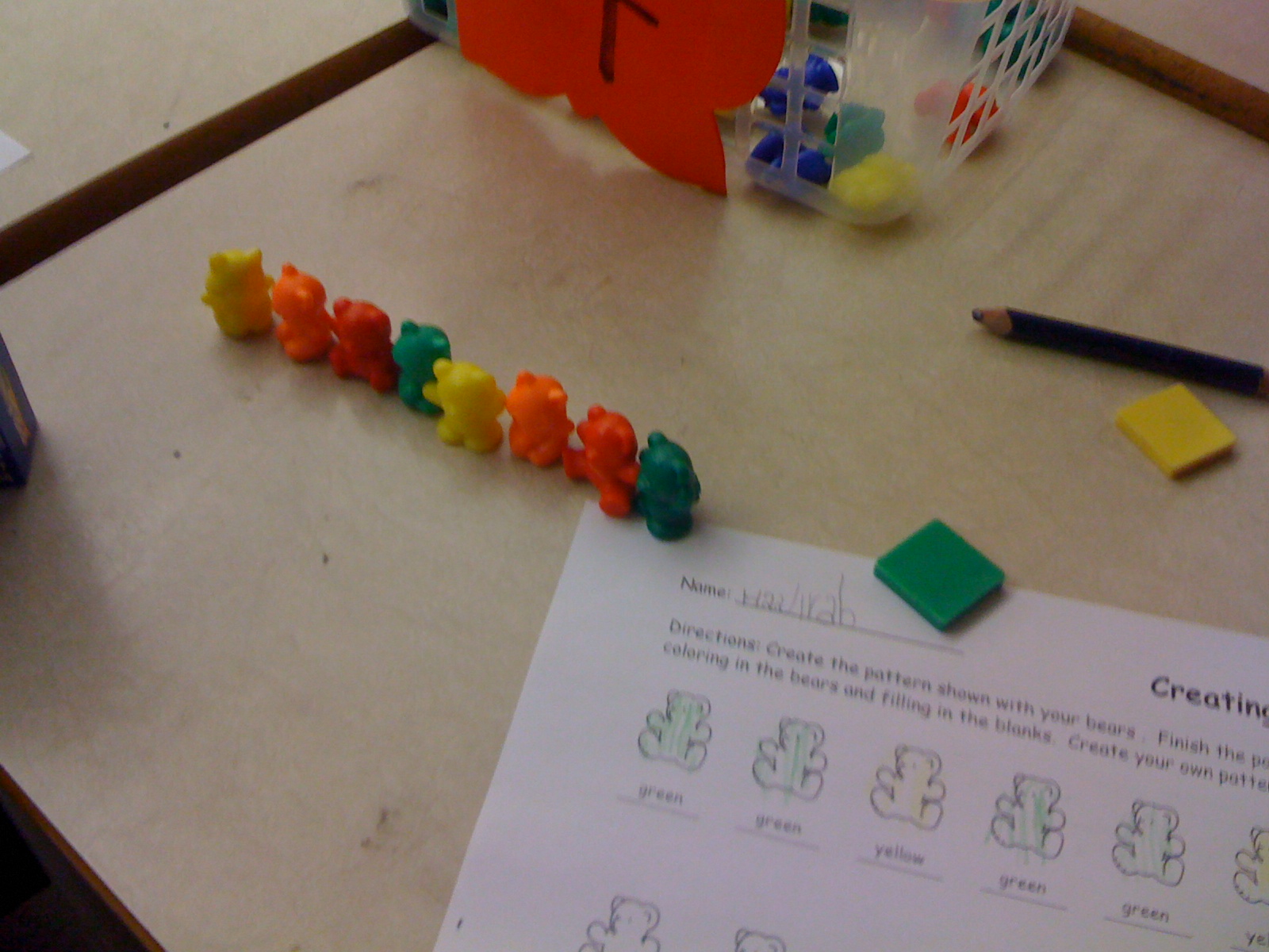 Fun in First Grade: Math: Bear Patterns!