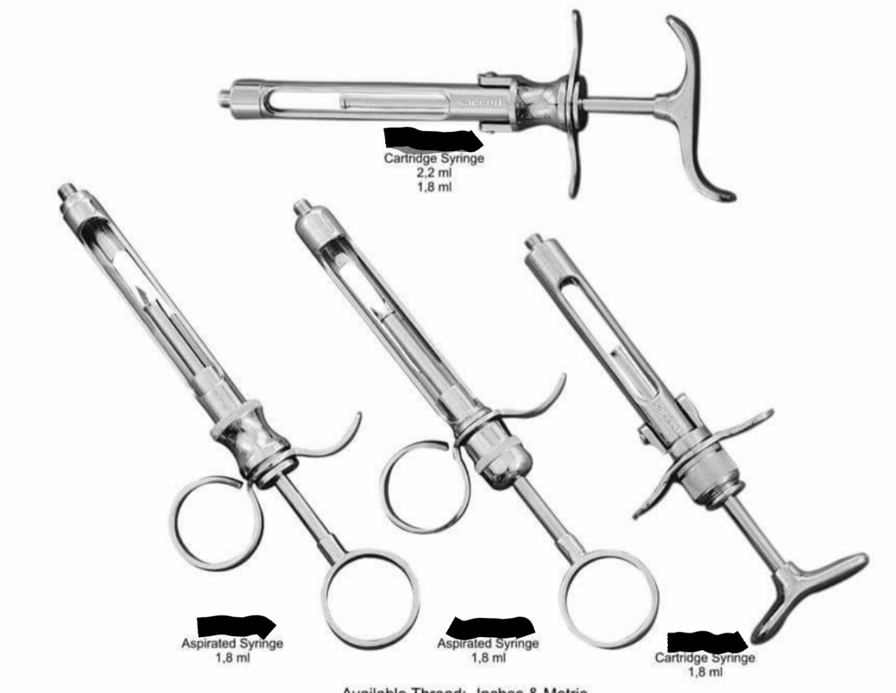 Dental syringes Dental syringes