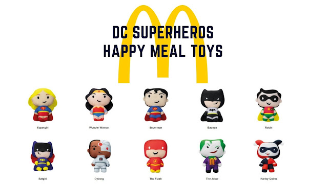 McDonald's Happy Meal Toys June 2021 : DC Superheros
