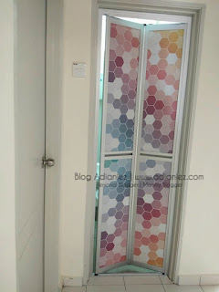 Tukar Pintu Tandas | Aluminium Bi Fold Door