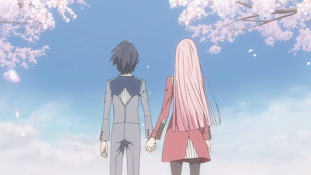 Hiro and zero two Darling in the Franxx