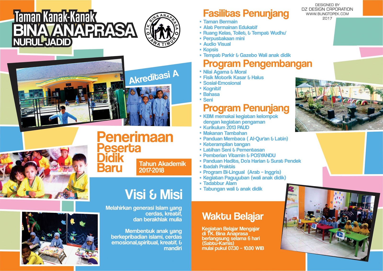 Brosur TK Bina Anaprasa Nurul Jadid 2017 BUNG TOPEK