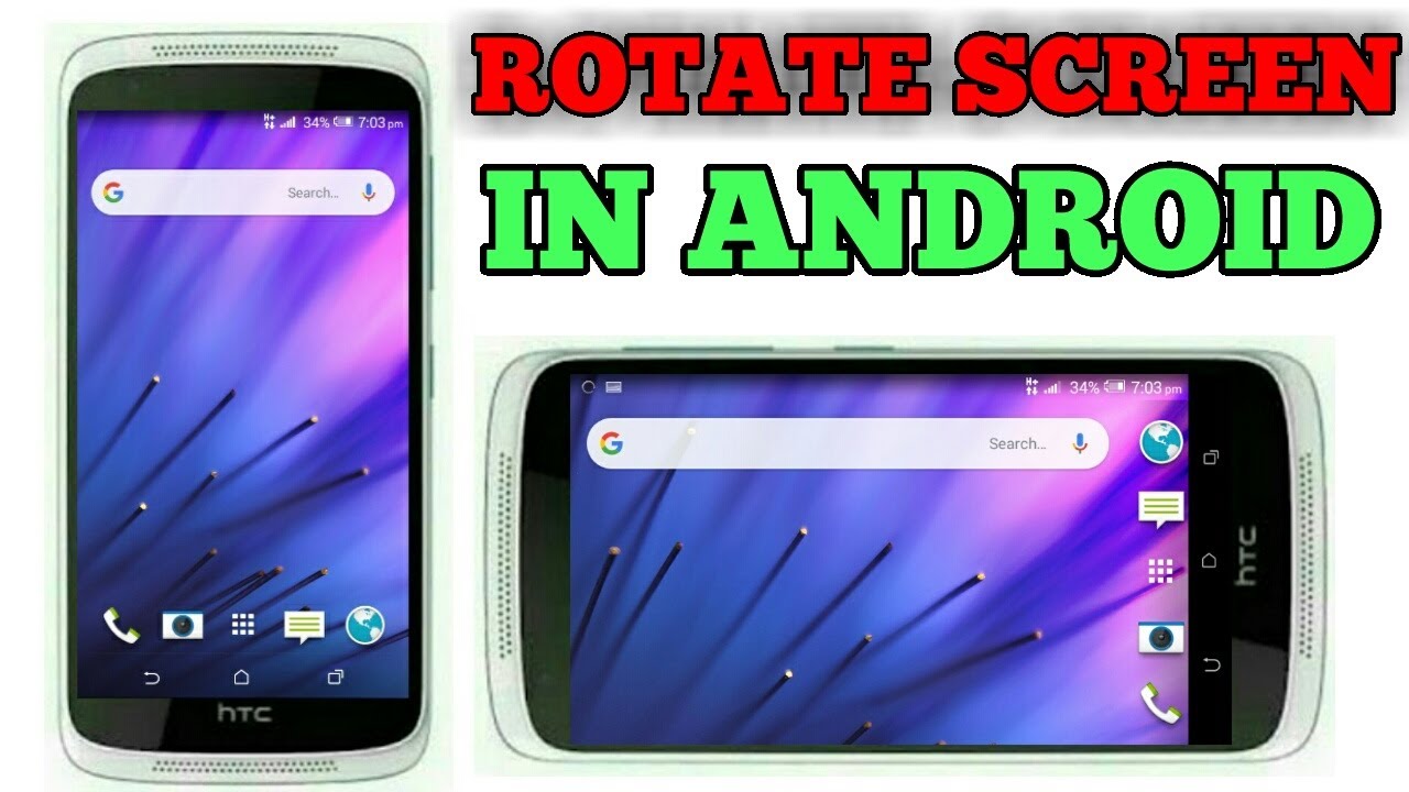 How to rotate home screen in any android phone