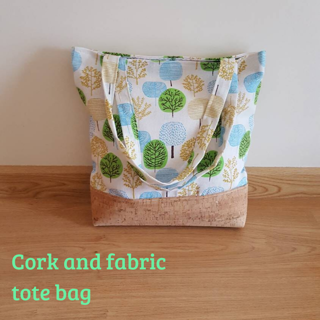 Cork and fabric tote bag Keeping it Real