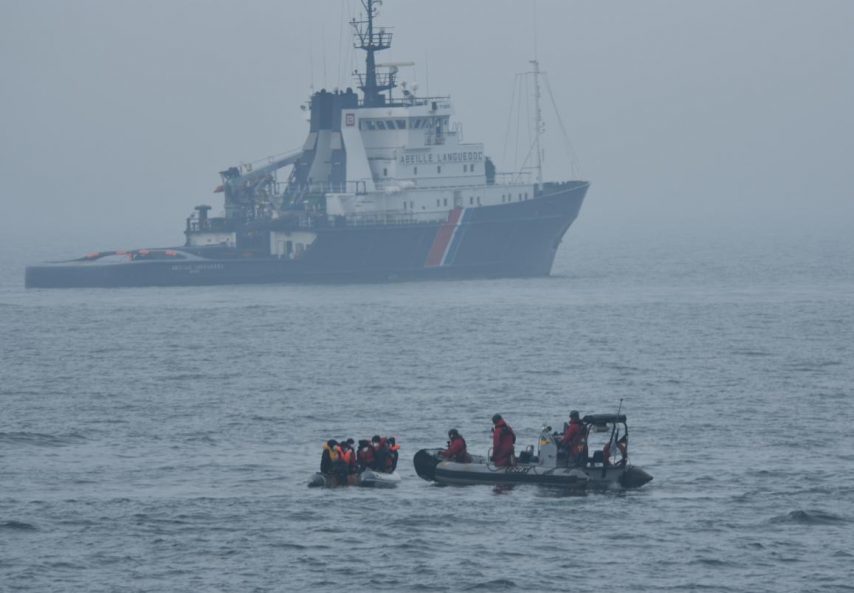 Trois passeurs arrêtés avec des migrants au large de Cherbourg