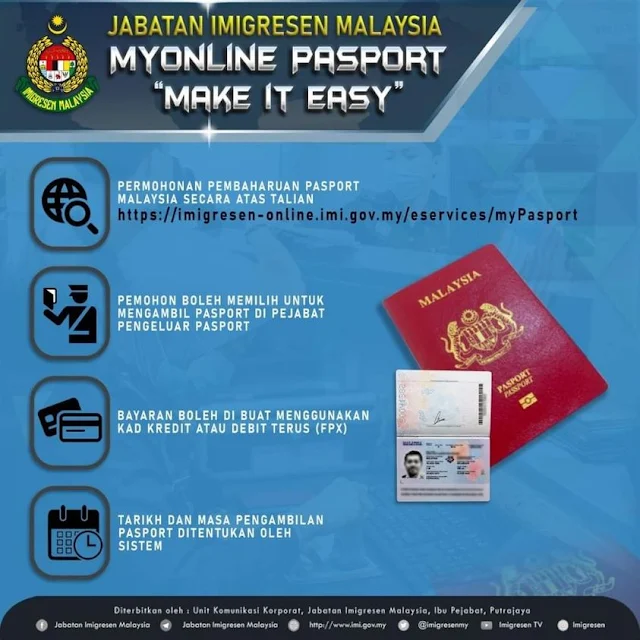 Permohonan Pembaharuan Pasport Secara Online
