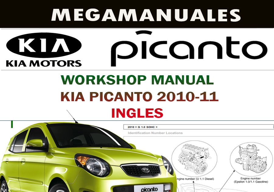 Manuales De Mecanica Manual Taller Kia Picanto 2009 2010 2011 ingles
