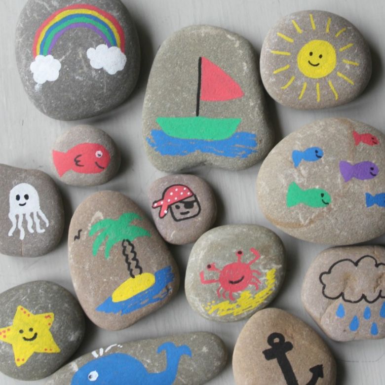 The BEST Rock Painting Ideas for kids! Messy Little Monster