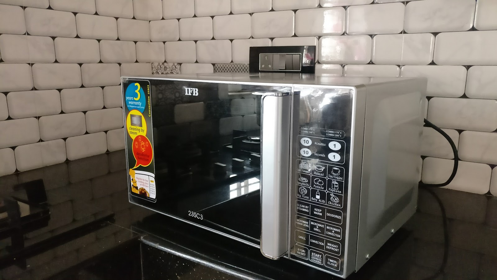 IFB 23 L Convection Microwave Oven (23SC3, Silver)