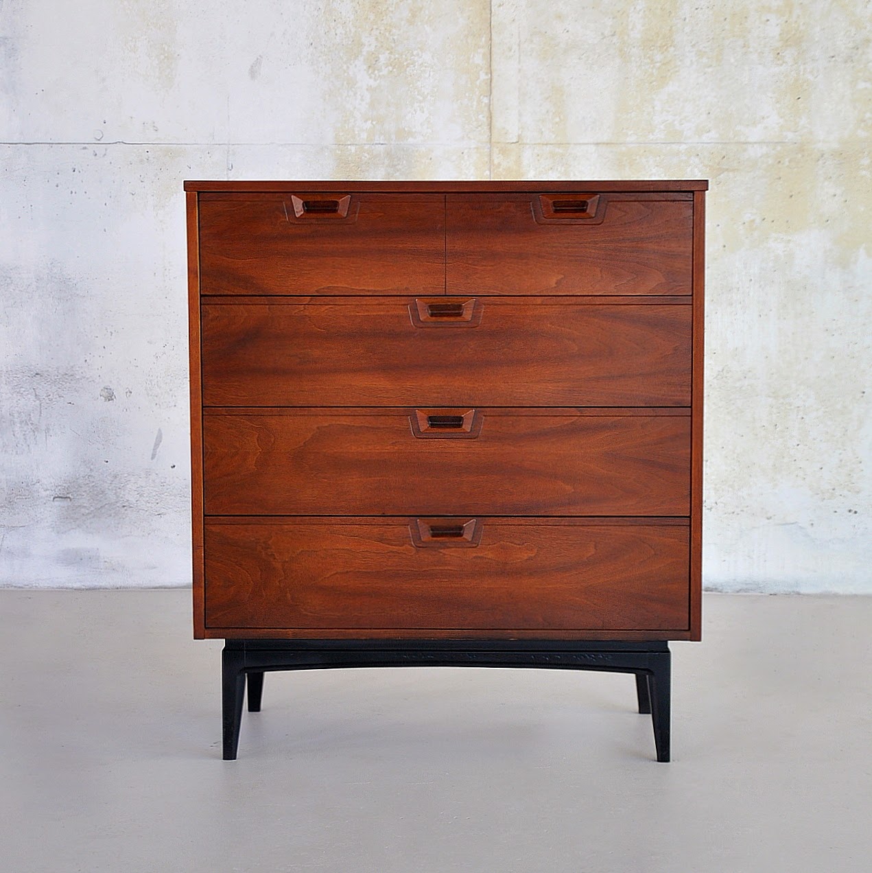 SELECT MODERN Mid Century Highboy Dresser or Gentleman's Chest of Drawers