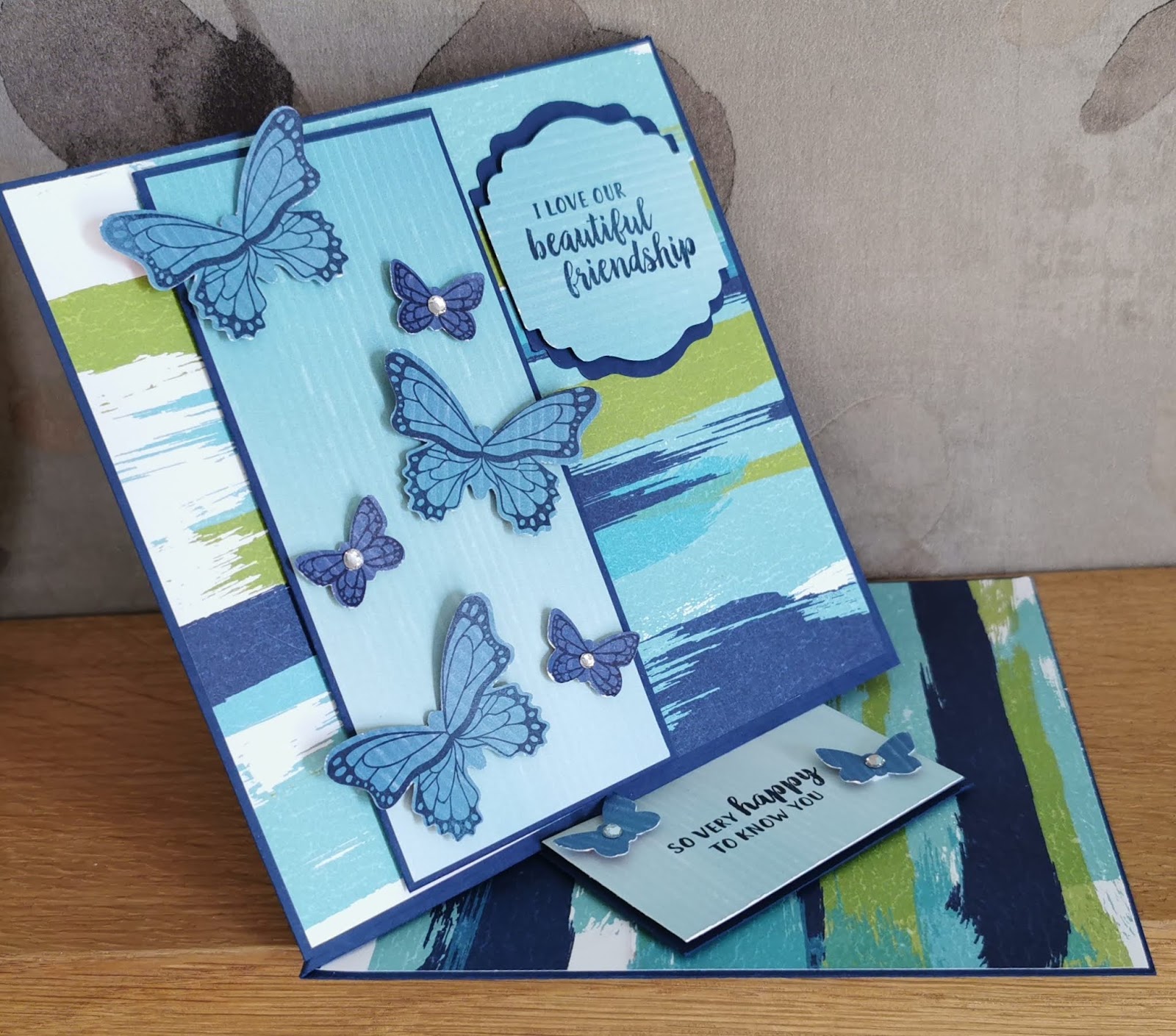 Twisted Easel Card Tutorial Using Artistry in Bloom DSP from Stampin' Up!