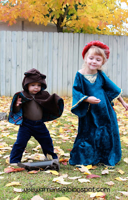 Wee Warrens: Halloween Costumes! Brave's Merida (and Baby Bear) Costume ...