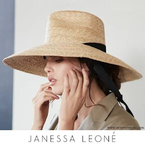 Meghan Markle wore Janessa Leone Serena Hat