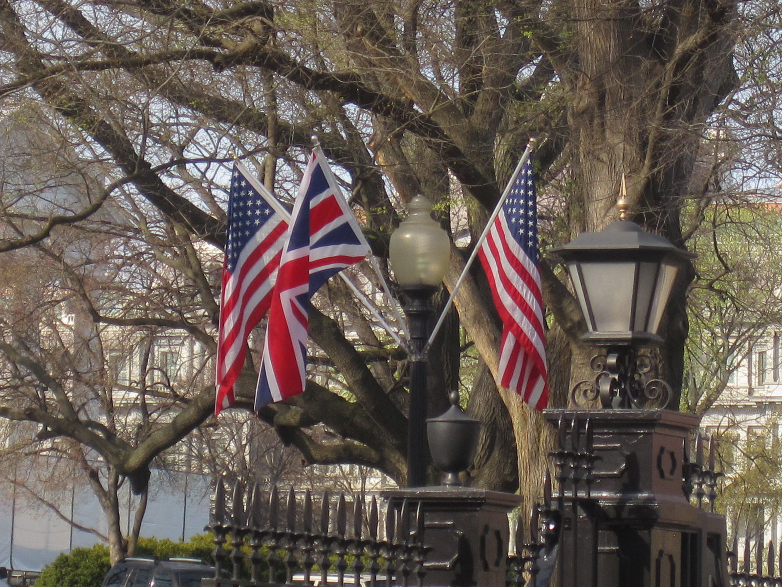 Kris's 2012 A Photo A Day Flags Flying at the White House in Washington DC March 20, 2012