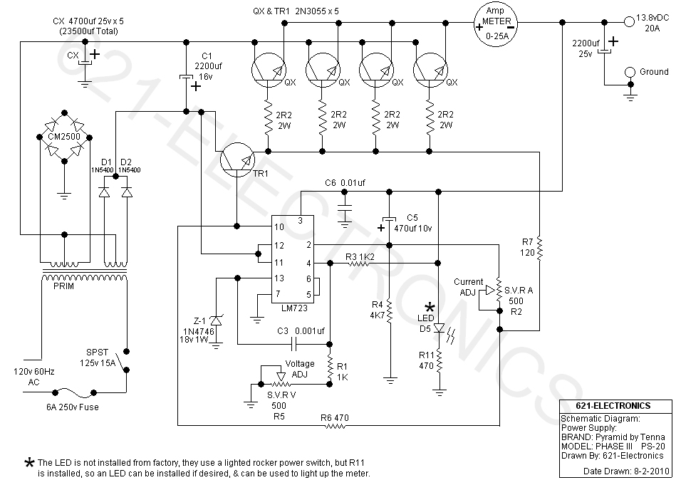 Pyramid Power Supply Schematic