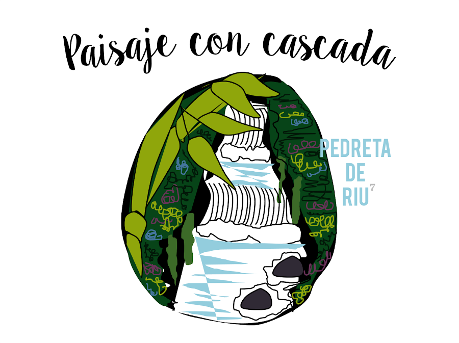 COMO PINTAR PIEDRAS CON PAISAJE CON CASCADA PASO A PASO