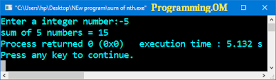 Program in C and C++ to find sum of nth numbers Using goto statement
