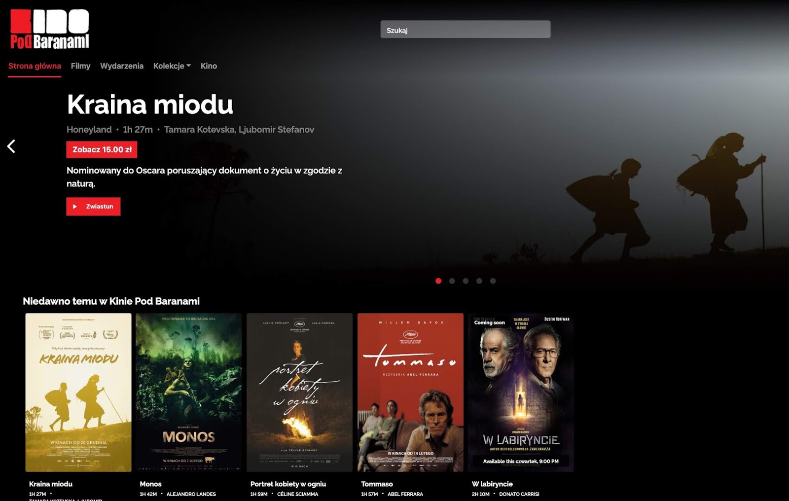 KulturalneIngrediencje EKino Pod Baranami ruszyło pierwsze